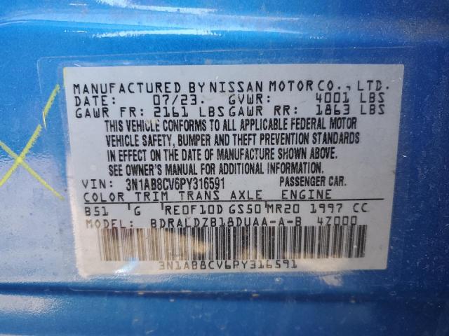 2023 NISSAN SENTRA SV - 3N1AB8CV6PY316591