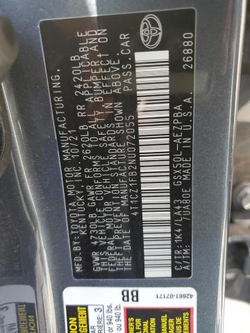 2022 TOYOTA AVALON LIM 4T1CZ1FB2NU072055