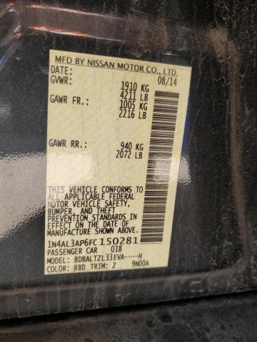 2015 NISSAN ALTIMA 2.5 - 1N4AL3AP6FC150281