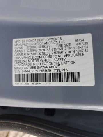 2024 HONDA ODYSSEY SP 5FNRL6H75RB065699