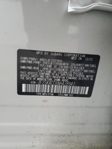 2022 SUBARU FORESTER JF2SKACC6NH428941