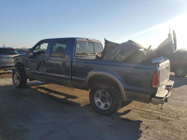 FORD F250 SUPER 2007 blue crew pic diesel 1FTSW21P47EA71312 photo #3