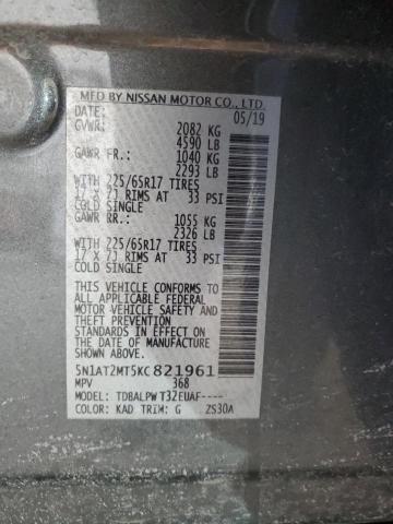 2019 NISSAN ROGUE S - 5N1AT2MT5KC821961