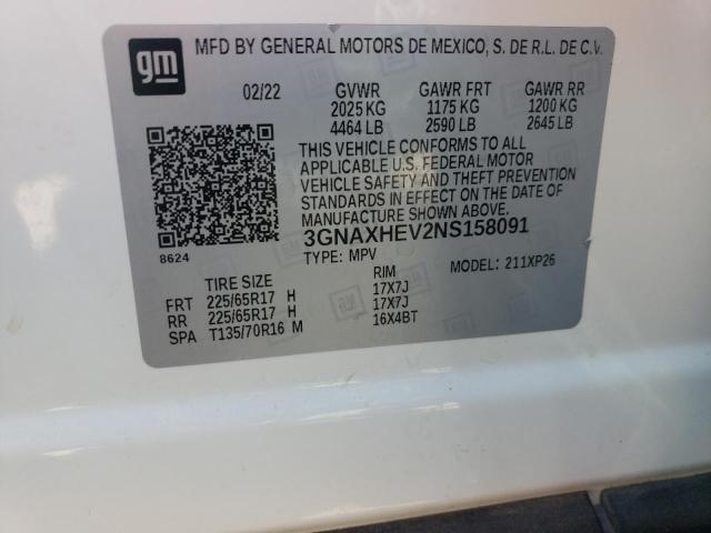 2022 CHEVROLET EQUINOX LS - 3GNAXHEV2NS158091
