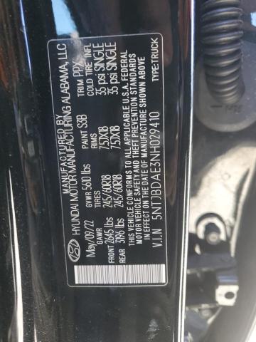 2022 HYUNDAI SANTA CRUZ - 5NTJBDAE3NH029410