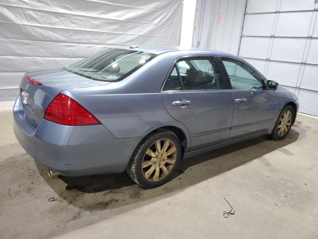 HONDA ACCORD EX 2007 blue  Gasoline 1HGCM66897A064383 photo #4