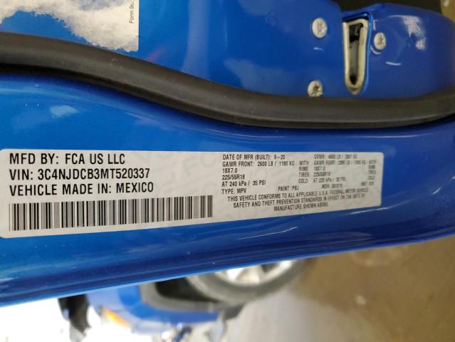 2021 JEEP COMPASS AL 3C4NJDCB3MT520337