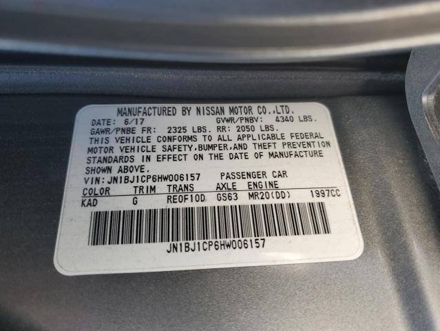 2017 NISSAN ROGUE SPOR - JN1BJ1CP6HW006157