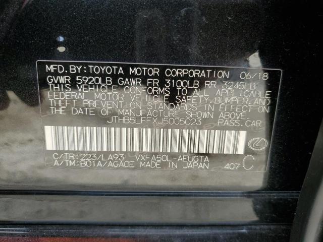 2018 LEXUS LS 500 JTHB5LFFXJ5005023