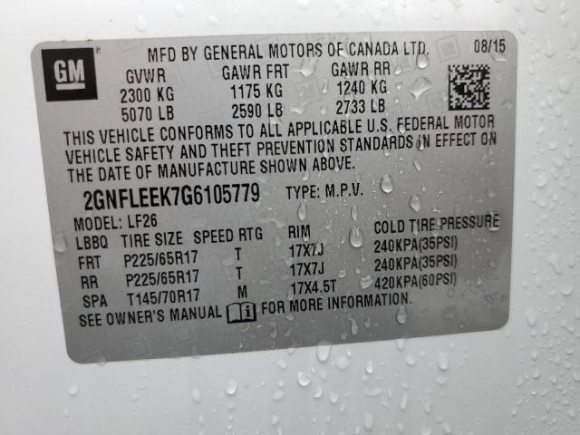 2016 CHEVROLET EQUINOX LS - 2GNFLEEK7G6105779