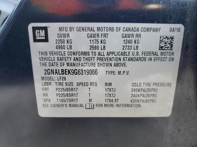 2016 CHEVROLET EQUINOX LS - 2GNALBEK9G6319066