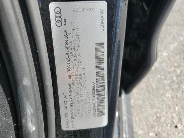 2017 AUDI A6 PREMIUM - WAUD8AFC5HN039650