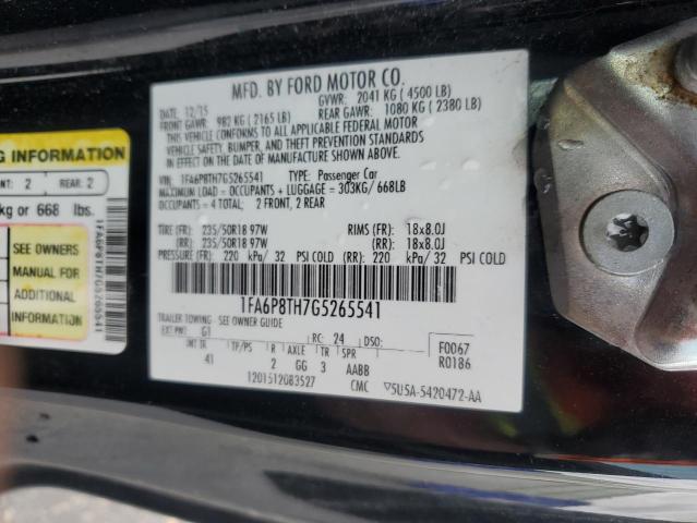 2016 FORD MUSTANG - 1FA6P8TH7G5265541