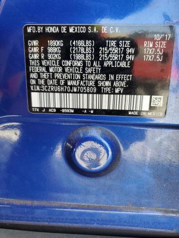2018 HONDA HR-V EXL - 3CZRU6H70JM705809