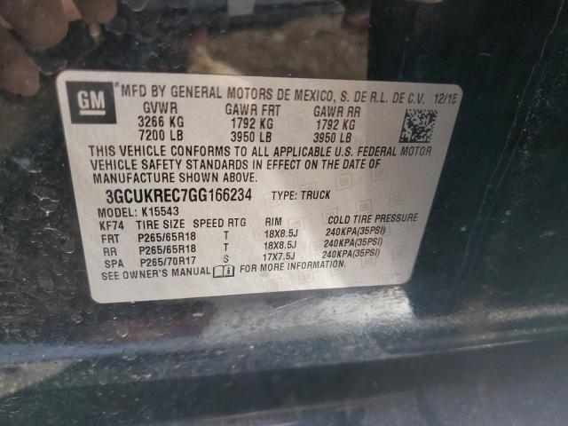 2016 CHEVROLET SILVERADO - 3GCUKREC7GG166234