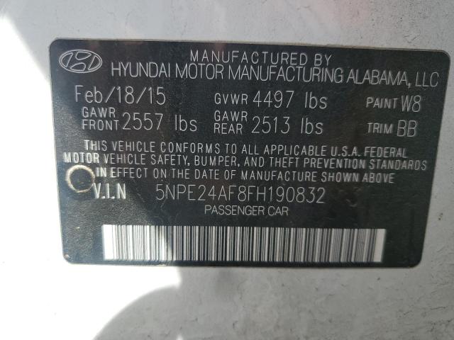 2015 HYUNDAI SONATA SE - 5NPE24AF8FH190832