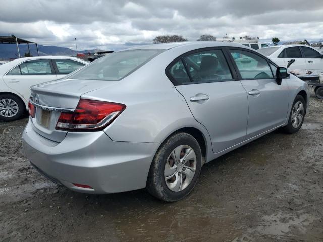 HONDA CIVIC LX 2013 silver  gas 19XFB2F59DE243046 photo #4