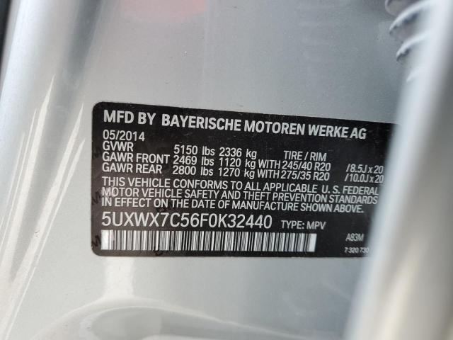 2015 BMW X3 XDRIVE3 - 5UXWX7C56F0K32440