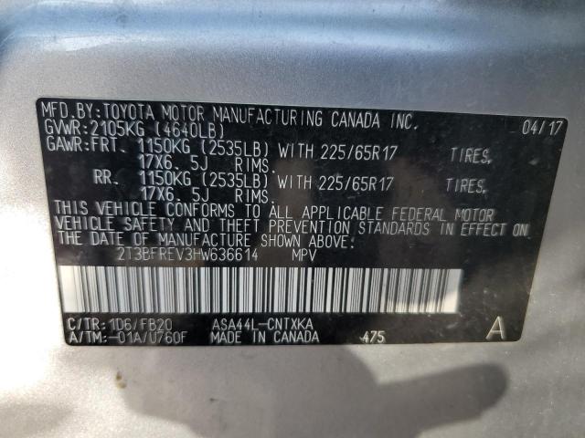 2017 TOYOTA RAV4 LE - 2T3BFREV3HW636614