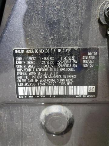 2019 HONDA HR-V SPORT 3CZRU6H13KM743970