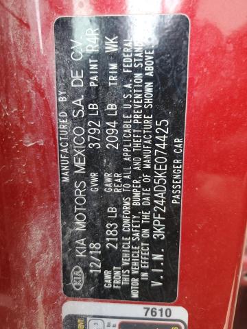 2019 KIA FORTE FE - 3KPF24AD5KE074425
