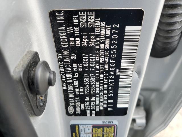 2015 KIA SORENTO LX - 5XYKT3A60FG552072