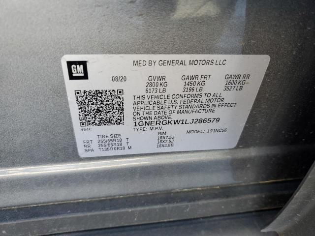 2020 CHEVROLET TRAVERSE L - 1GNERGKW1LJ286579