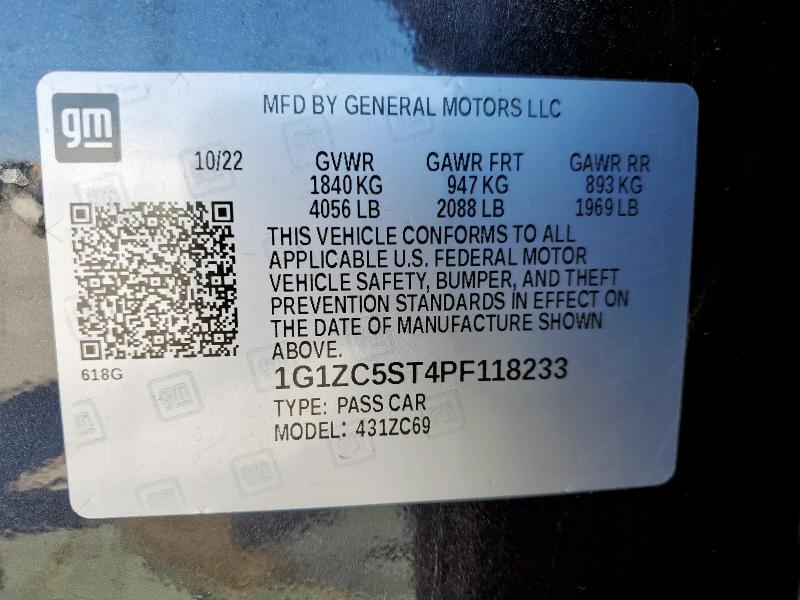 2023 CHEVROLET MALIBU LS - 1G1ZC5ST4PF118233