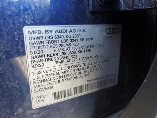 2020 AUDI Q7 PREMIUM - WA1AXAF79LD007546