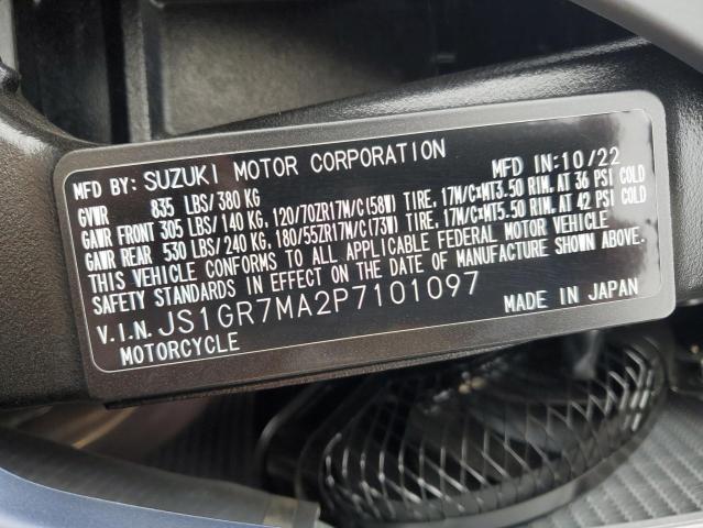 2023 SUZUKI GSX-R750 JS1GR7MA2P7101097