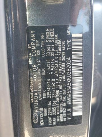 2019 HYUNDAI KONA ULTIM KM8K53A5XKU262024