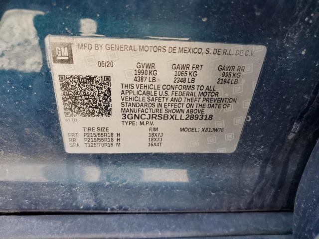 2020 CHEVROLET TRAX PREMI 3GNCJRSBXLL289318