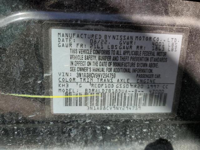 2022 NISSAN SENTRA SV - 3N1AB8CV9NY294759