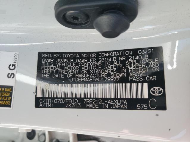 2021 TOYOTA COROLLA LE - JTDEPMAE5MJ179977
