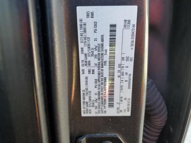 2018 FORD F150 SUPER - 1FTEW1E54JKF87680