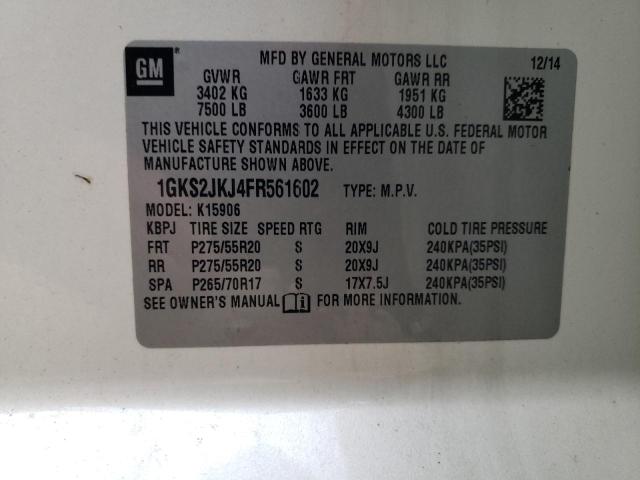 2015 GMC YUKON XL D - 1GKS2JKJ4FR561602