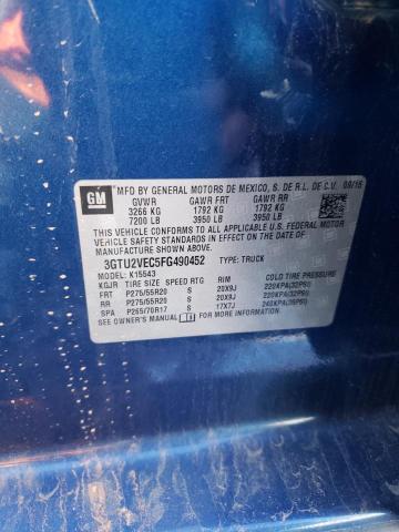 2015 GMC SIERRA K15 - 3GTU2VEC5FG490452