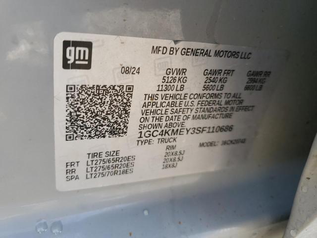 2025 CHEVROLET 2500 - 1GC4KMEY3SF110686