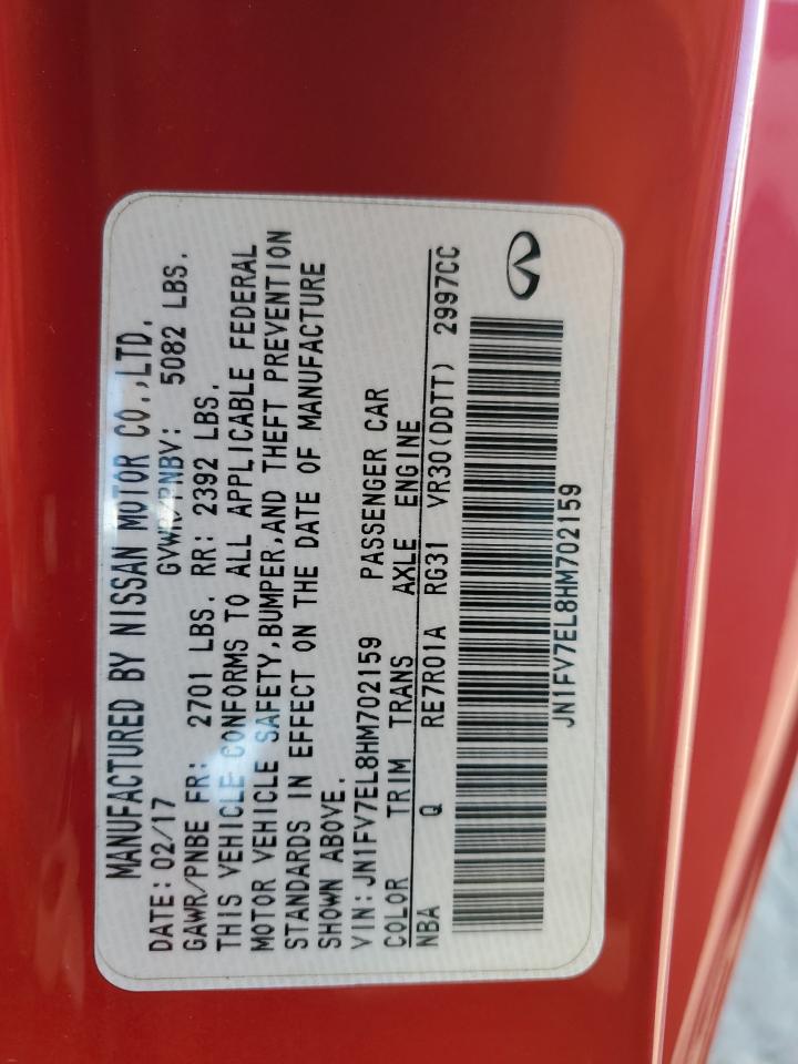 INFINITI Q60 RED SPORT 400