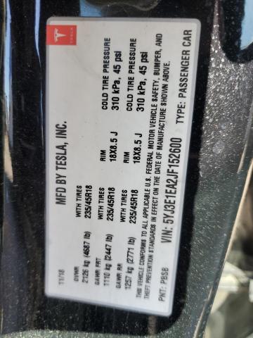 2018 TESLA MODEL 3 - 5YJ3E1EA2JF152600