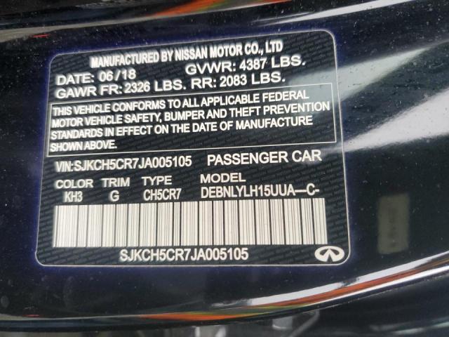 2018 INFINITI QX30 PURE - SJKCH5CR7JA005105