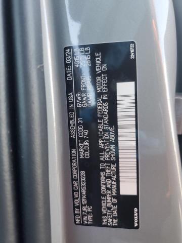 2024 VOLVO S60 CORE 7JRL12FK4RG323228