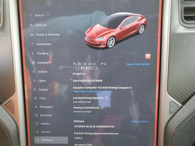2018 TESLA MODEL S - 5YJSA1E2XJF276565