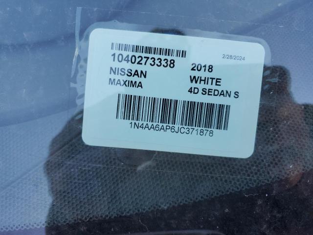 2018 NISSAN MAXIMA 3.5 - 1N4AA6AP6JC371878
