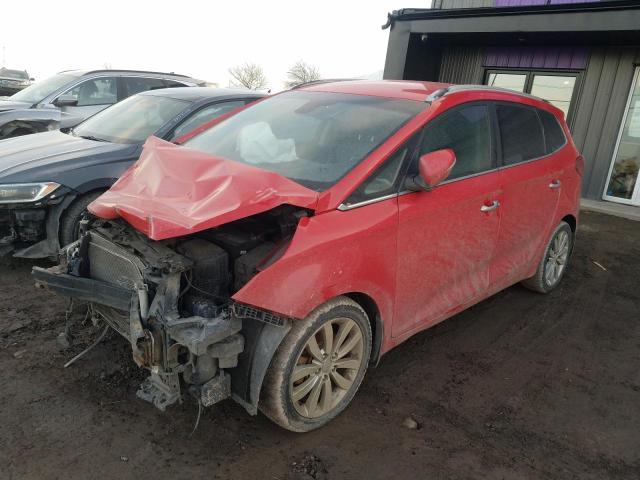 KIA RONDO 2014 red hatchbac gas KNAHU8A30E7063576 photo #1