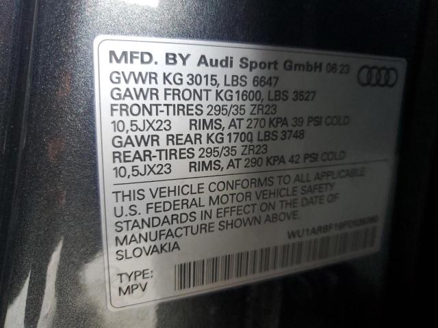 2023 AUDI RS Q8 WU1ARBF19PD039360