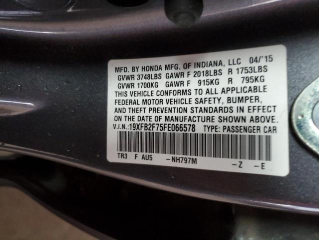 2015 HONDA CIVIC SE 19XFB2F75FE066578
