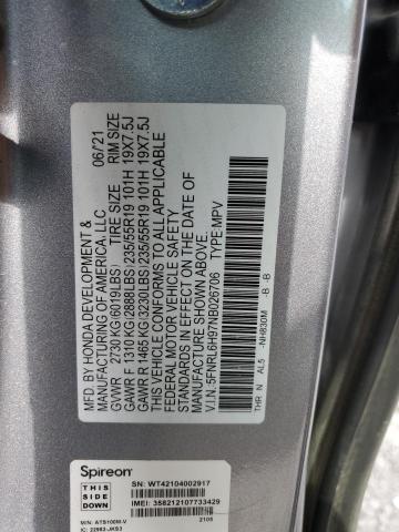 2022 HONDA ODYSSEY EL - 5FNRL6H97NB026706