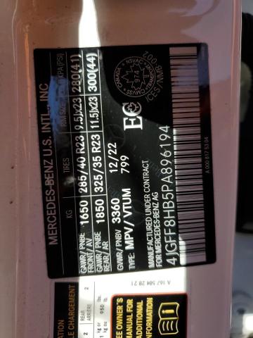 2023 MERCEDES-BENZ GLS MERCED 4JGFF8HB5PA896194