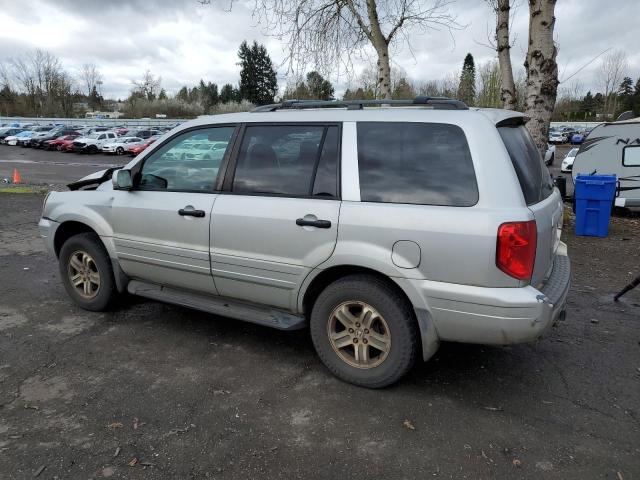 HONDA PILOT EXL 2004 silver  gas 2HKYF18654H570116 photo #3
